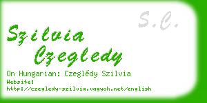 szilvia czegledy business card
